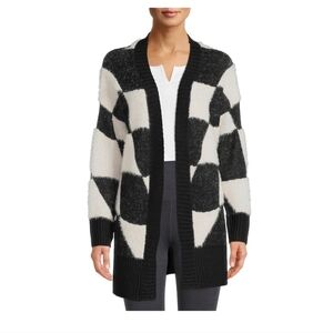 📣 Women's Diamond 🔹Argyle Print Cardigan Long Sleeve Sweater NWTags Size XS😍